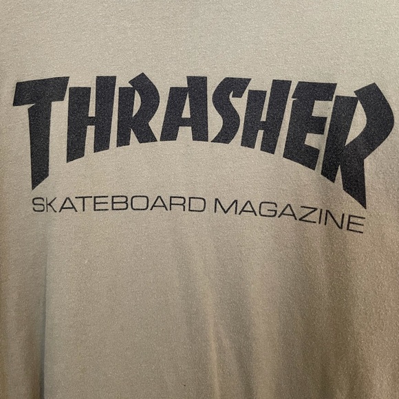 Olive Green Thrasher Tee - Picture 2 of 2